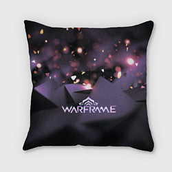Подушка квадратная Warframe abstract logo, цвет: 3D-принт
