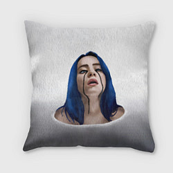 Подушка квадратная Слезы Билли Айлиш, цвет: 3D-принт