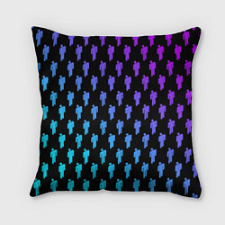 Подушка квадратная Billie Eilish: Neon Pattern