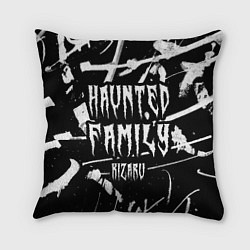 Подушка квадратная KIZARU - HAUNTED FAMILY, цвет: 3D-принт