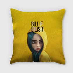 Подушка квадратная BILLIE EILISH: Yellow Girl