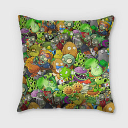 Подушка квадратная PLANTS VS ZOMBIES, цвет: 3D-принт