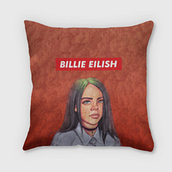 Подушка квадратная Billie Eilish, цвет: 3D-принт