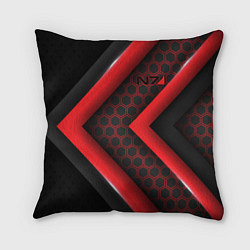 Подушка квадратная Mass Effect N7