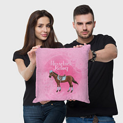 Подушка квадратная Horseback Rading, цвет: 3D-принт — фото 2