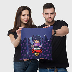 Подушка квадратная BRAWL STARS BIBI, цвет: 3D-принт — фото 2