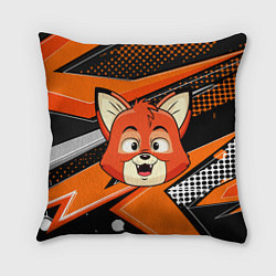 Подушка квадратная Рыжая лисичка, цвет: 3D-принт