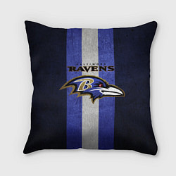 Подушка квадратная Baltimore Ravens, цвет: 3D-принт