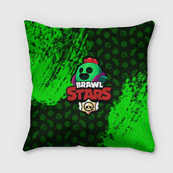 Подушка квадратная BRAWL STARS SPIKE, цвет: 3D-принт