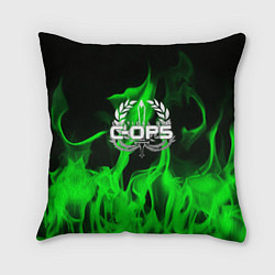 Подушка квадратная C-OPSCRITICAL OPS, цвет: 3D-принт