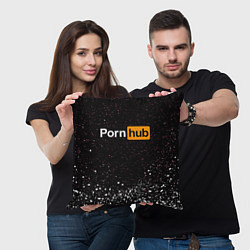 Подушка квадратная PornHub, цвет: 3D-принт — фото 2