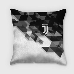 Подушка квадратная JUVENTUS, цвет: 3D-принт