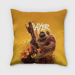 Подушка квадратная Doom Slayer