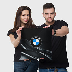 Подушка квадратная BMW, цвет: 3D-принт — фото 2