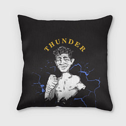 Подушка квадратная Thunder, цвет: 3D-принт