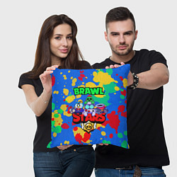 Подушка квадратная BRAWL STARS 2020, цвет: 3D-принт — фото 2