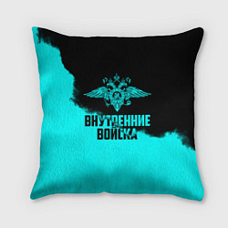 Подушка квадратная Внутренние Войска, цвет: 3D-принт