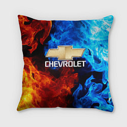Подушка квадратная CHEVROLET, цвет: 3D-принт