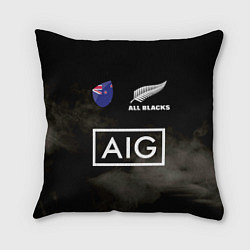 Подушка квадратная ALL BLACKS, цвет: 3D-принт