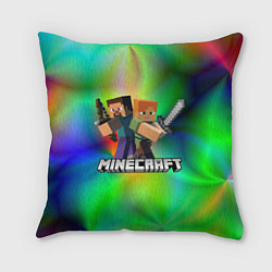 Подушка квадратная MINECRAFT, цвет: 3D-принт