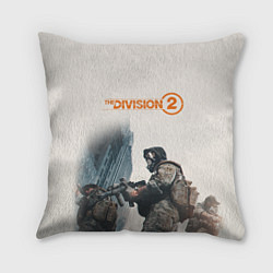 Подушка квадратная The Division 2 Military, цвет: 3D-принт