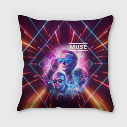 Подушка квадратная Muse, цвет: 3D-принт