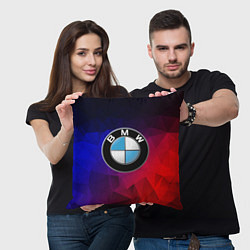 Подушка квадратная BMW NEON, цвет: 3D-принт — фото 2