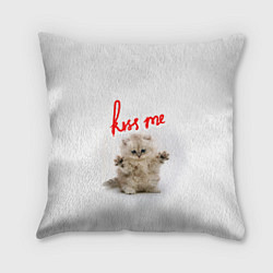 Подушка квадратная Kiss me cat