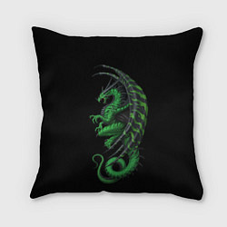 Подушка квадратная Green Dragon, цвет: 3D-принт