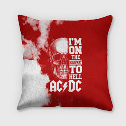 Подушка квадратная I'm on the highway to hell ACDC