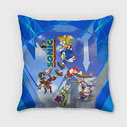 Подушка квадратная Sonic, цвет: 3D-принт