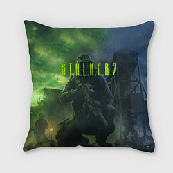 Подушка квадратная STALKER 2, цвет: 3D-принт