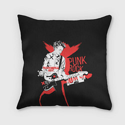 Подушка квадратная Punk-rock, цвет: 3D-принт