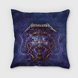 Подушка квадратная Metallica, цвет: 3D-принт
