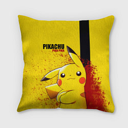 Подушка квадратная PIKACHU, цвет: 3D-принт