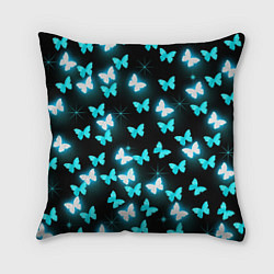 Подушка квадратная Бабочки, цвет: 3D-принт