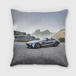 Подушка квадратная Mercedes V8 Biturbo, цвет: 3D-принт