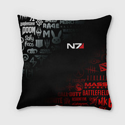 Подушка квадратная MASS EFFECT N7