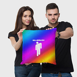 Подушка квадратная BILLIE ELLISH 2020, цвет: 3D-принт — фото 2