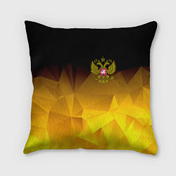 Подушка квадратная РОССИЯ, цвет: 3D-принт