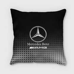 Подушка квадратная Mercedes-Benz, цвет: 3D-принт