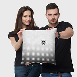 Подушка квадратная Volkswagen, цвет: 3D-принт — фото 2
