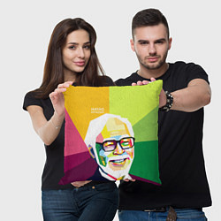 Подушка квадратная Hayao Miyazaki, цвет: 3D-принт — фото 2