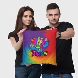 Подушка квадратная 6IX9INE, цвет: 3D-принт — фото 2