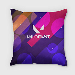 Подушка квадратная Valorant, цвет: 3D-принт