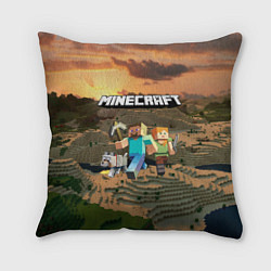 Подушка квадратная Minecraft, цвет: 3D-принт