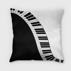 Подушка квадратная Piano Пианино, цвет: 3D-принт