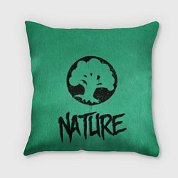 Подушка квадратная Emblems Nature, цвет: 3D-принт