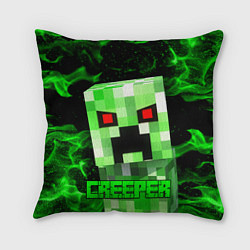 Подушка квадратная MINECRAFT CREEPER, цвет: 3D-принт