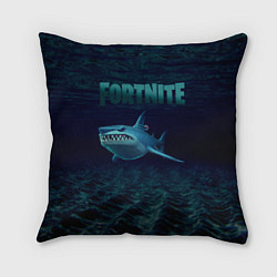 Подушка квадратная Loot Shark Fortnite, цвет: 3D-принт